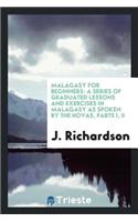 Malagasy for Beginners: A Series of Graduated Lessons and Exercises in ...