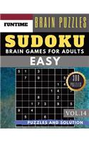 SUDOKU Easy: 300 easy sudoku with answers brain games for adults Activities Book sudoku for seniors (sudoku book easy Vol.14)(14 Sudoku Book Easy)