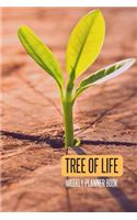 Tree of Life Weekly Planner Book: Sprout Wood 6x9" 2 Years 104 Weeks Checklist Planning Undated Organizer / Calendar / Notebook / Journal(4 Tree of Life)