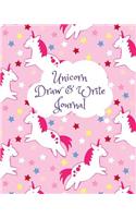 Unicorn Draw and Write Journal: Kids Creative Writing Notebook with Helpful Hints on How to Start Writing a Story and Dot Grid Pages for Working on Rough Drafts Prancing Unicorn Pi