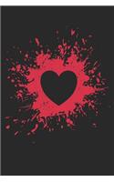 Valentine's Day Notebook - Distressed Heart for Valentine's Day Gift Women Men - Valentine's Day Journal