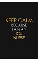 Keep Calm Because I am An ICU nurse