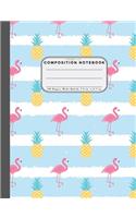 Wide Ruled Composition Notebook Tropical