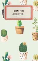 Graffiti Journal: Cute Cactus Succulents Dotted Grid Bullet Journal Notebook - 100 Pages 6 X 9 Inches Log Book