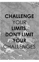 Challenge Your Limits, Don't Limit Your Challenges: Blank Lined Notebook Journal Diary Composition Notepad 120 Pages 6x9 Paperback ( Chess ) 1
