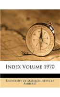 Index Volume 1970