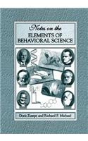 Notes on the Elements of Behavioral Science