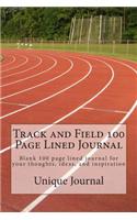 Track and Field 100 Page Lined Journal
