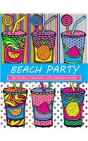 Beach Party Coloring Book