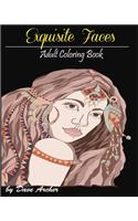 Exquisite Faces: Blue Dream Coloring Book for Adult Relaxation