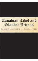 Canadian Libel and Slander Actions