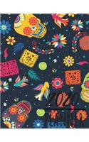 2020 Planner Daily Weekly Monthly: 12 Months Calendar Journal Organizer Jan 1,2020 to Dec 31,2020 Sugar Skull Navy Blue Cover