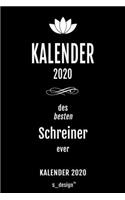 Kalender 2020 für Schreiner