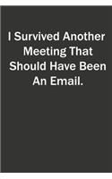 I Survived Another Meeting That Should Have Been An Email.