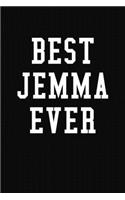 Best Jemma Ever: Personalized First Name Journal Notebook