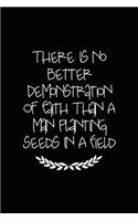 There Is No Better Demonstration Of Faith Than A Man Planting Seeds In A Field