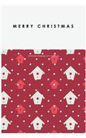 Christmas Shopping List + Card Log: Red + White Birdhouses