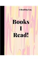 Reading log: A Pinkish Yellow Shabby Themed Cute Reading Journal and Organizer for Book Lovers