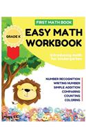 Easy Math Workbook for Kindergarten