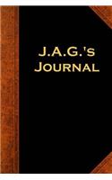 J.A.G.'s Journal: (Notebook, Diary, Blank Book)