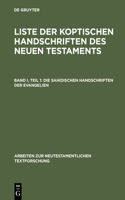 sahidischen Handschriften der Evangelien