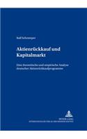 Aktienrueckkauf Und Kapitalmarkt