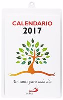 Calendario Un santo para cada dia 2017 - Tamano y letra grande: Con soporte atril