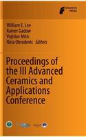 Proceedings of the III Advanced Ceramics and Applications Conference