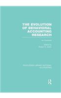 Evolution of Behavioral Accounting Research (Rle Accounting)