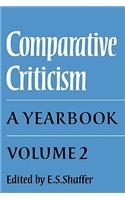 Comparative Criticism: Volume 2, Text and Reader