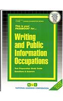 Writing and Public Information Occupations: Passbooks Study Guide