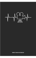 Directors Notebook: Blank Log Book For Movie Lover And Director: Filmmaker Journal Heartbeat Ecg Camera Gift