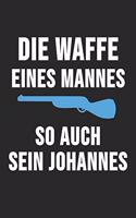 Die Waffe Eines Mannes So Auch Sein Johannes: 6' x 9' Kariertes Karo Notizbuch für Schützenbruder, Schützenschwester & Schützenverein Liebhaber