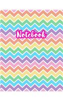 Notebook: Cute Blank Lined Journal Large 8.5 x 11 Matte Cover Design with Ruled White Paper Interior (Perfect for School Notes, Girls and Boys Diary, Kids Wri