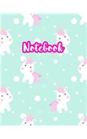 Notebook: Cute Blank Lined Journal Large 8.5 x 11 Matte Cover Design with Ruled White Paper Interior (Perfect for School Notes, Girls and Boys Diary, Kids Wri