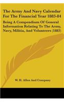Army And Navy Calendar For The Financial Year 1883-84