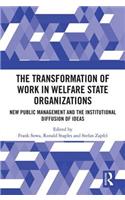 Transformation of Work in Welfare State Organizations