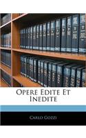 Opere Edite Et Inedite