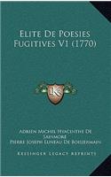 Elite De Poesies Fugitives V1 (1770)
