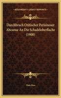 Durchbruch Otitischer Perisinoser Abcsesse An Die Schadeloberflache (1900)