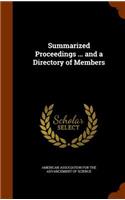 Summarized Proceedings ... and a Directory of Members