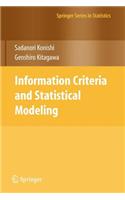 Information Criteria and Statistical Modeling