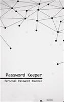 Password Keeper: Personal Password Journal - Geometric: (English)