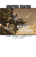 United States Green Beret Pocket Monthly Planner 2017: 16 Month Calendar