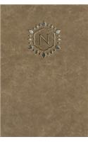 Monogram "n" Any Day Planner Notebook: (14 Monogram Raw 150 Planner)
