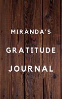 Miranda's Gratitude Journal: 2020 New Year Planner Goal Journal Gift for Miranda / Notebook / Diary / Unique Greeting Card Alternative