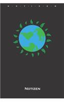 grüne Erde Notizbuch