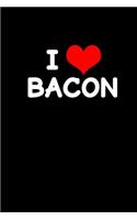 I Love Bacon: Food Journal - Track your Meals - Eat clean and fit - Breakfast Lunch Diner Snacks - Time Items Serving Cals Sugar Protein Fiber Carbs Fat - 110 pag