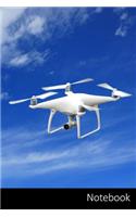 Notebook: Drone themed ruled Notebook / Journal / Diary / Composition Book / Planner / Log Book / Notes - 6 x 9 inches (15,24 x 22,86 cm), 110 wide ruled page