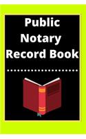 Public Notary Record Book